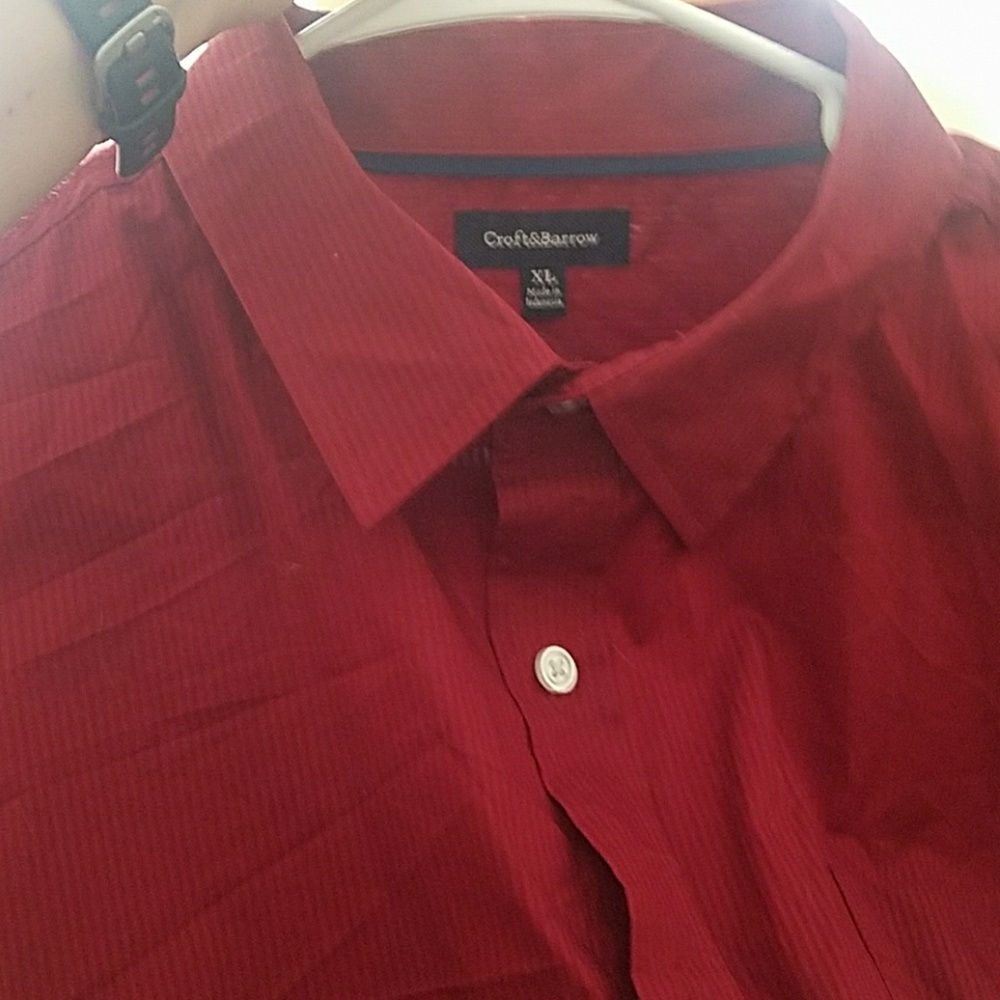 Red dress shirt